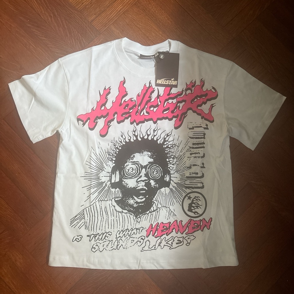 Helstar White Graphic Tee for Men